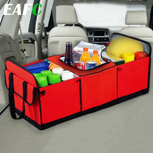 Collapsible Oxford Car Trunk Organizer - Foldable Cargo Storage Box