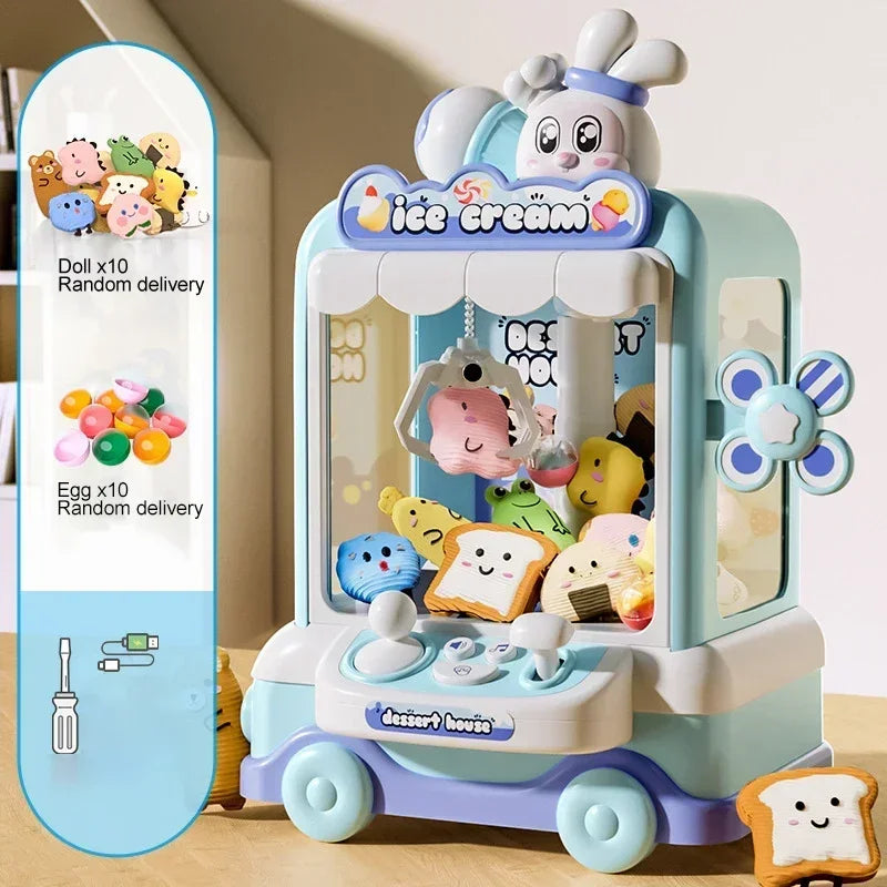 Mini Claw Machine Toy - Coin-Style Arcade Catch Game