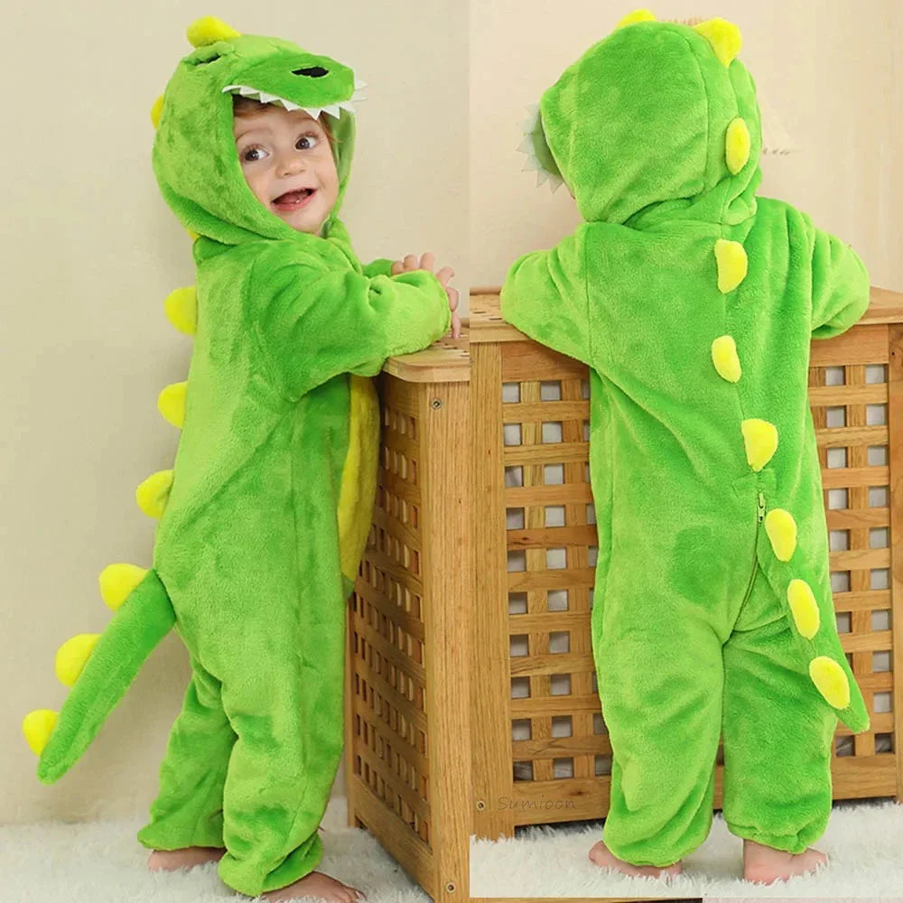 Baby Winter Lion Animal Hooded Romper