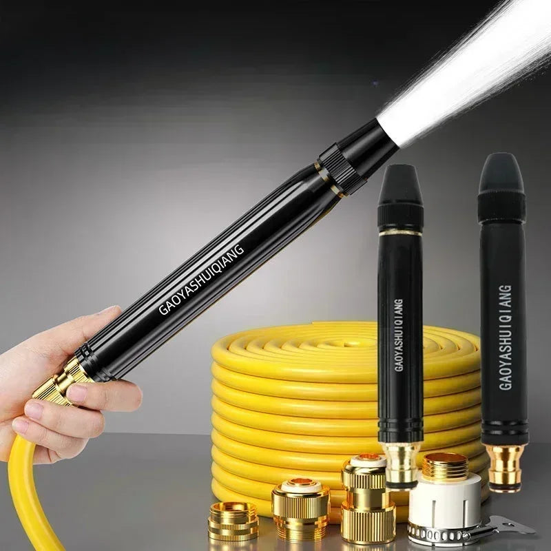 High Pressure Portable Car Wash Gun with Alloy Nozzle and Water Column Spray