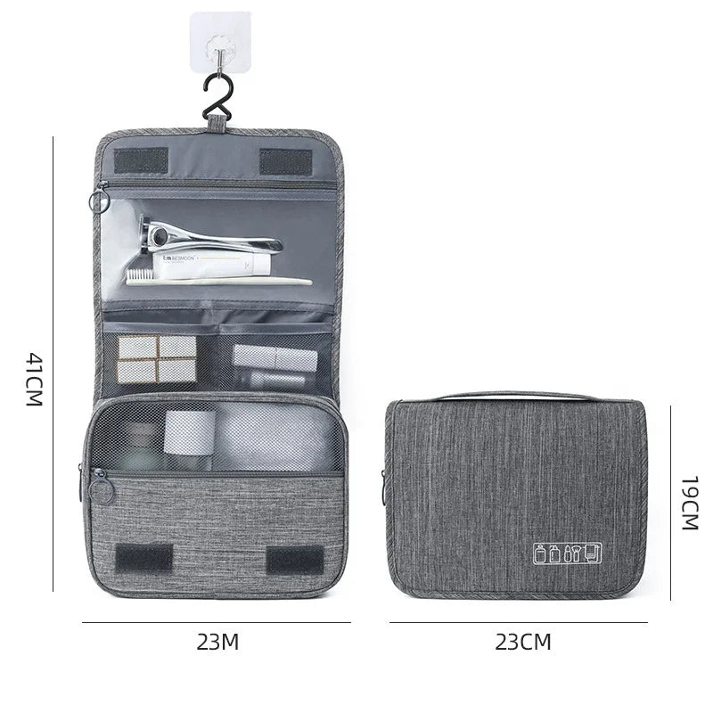 Oxford Fabric Hanging Toiletry and Travel Wash Pouch