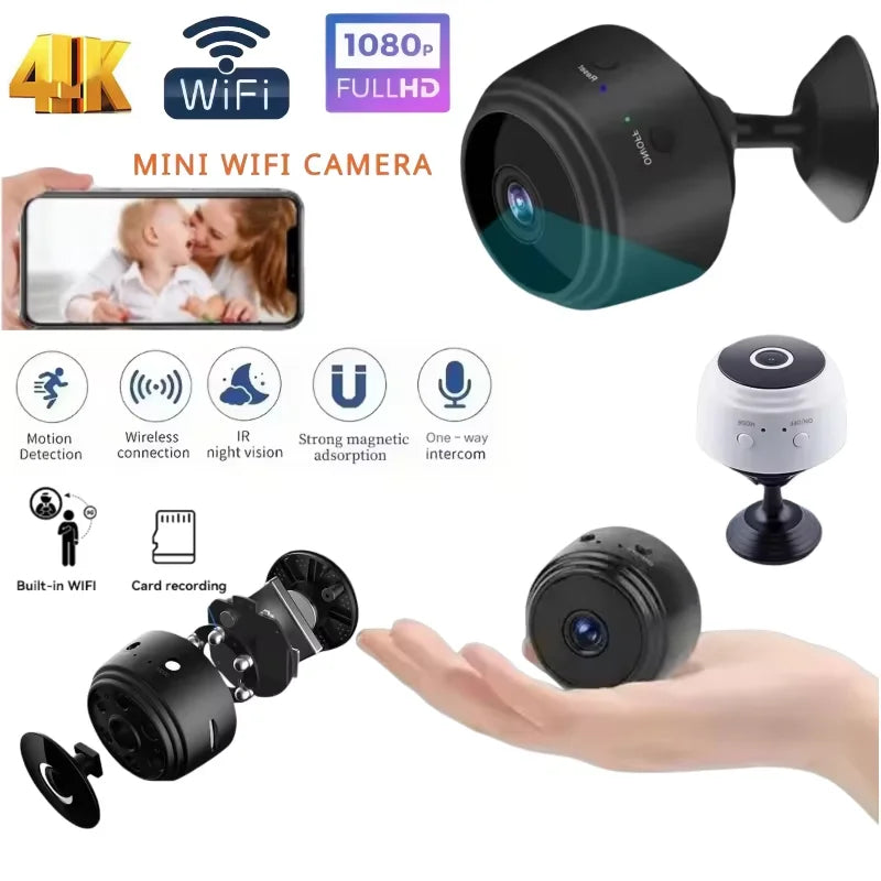 A9 WiFi Mini Security Camera - 1080P Smart Monitoring Recorder