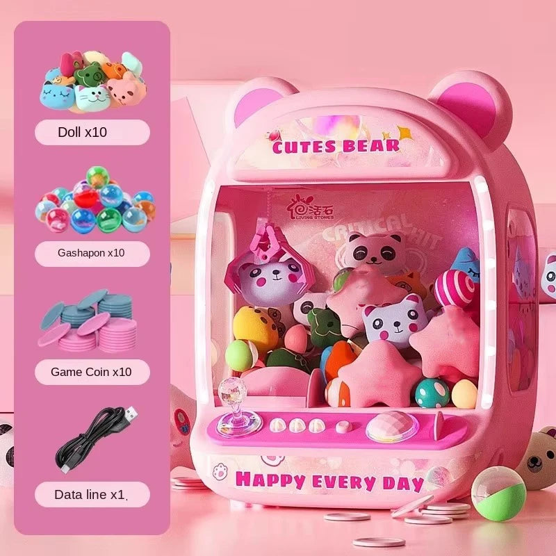 Mini Claw Machine Toy - Coin-Style Arcade Catch Game