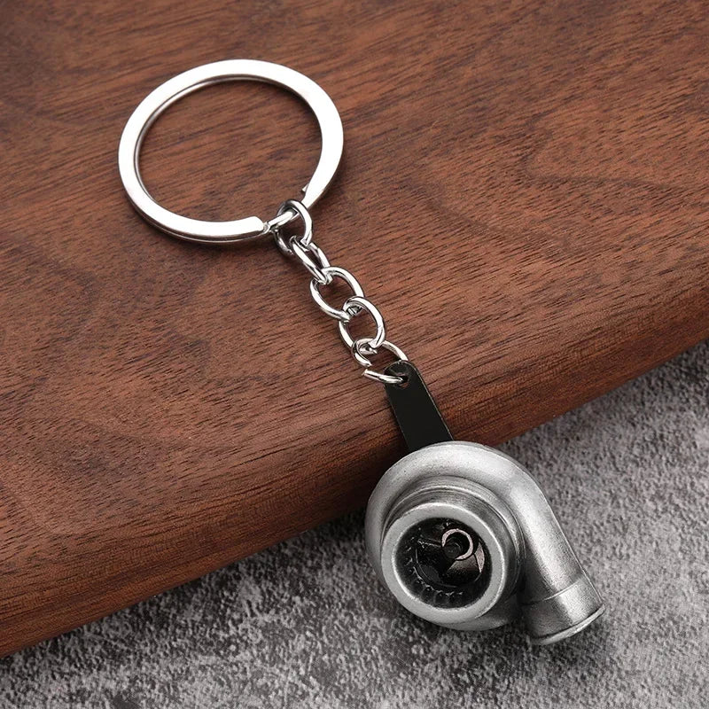 Gearbox Gear Head Metal Keychain for Car Keys