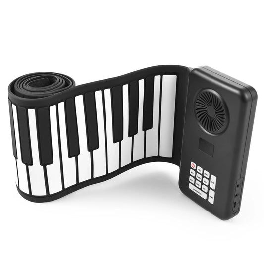 88-Key Roll-Up Silicone Electronic Piano for Portable Home Practice