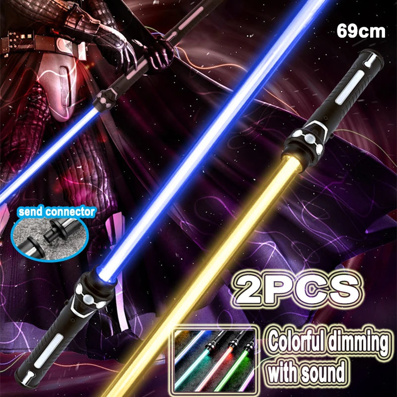 RGB Lightsaber Laser Sword Toy - 7 Color Flashing Saber Gift