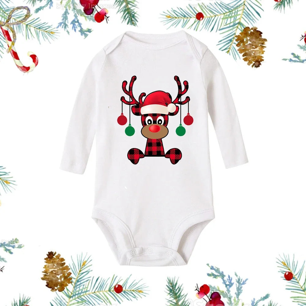 My First Christmas Long Sleeve Baby Romper