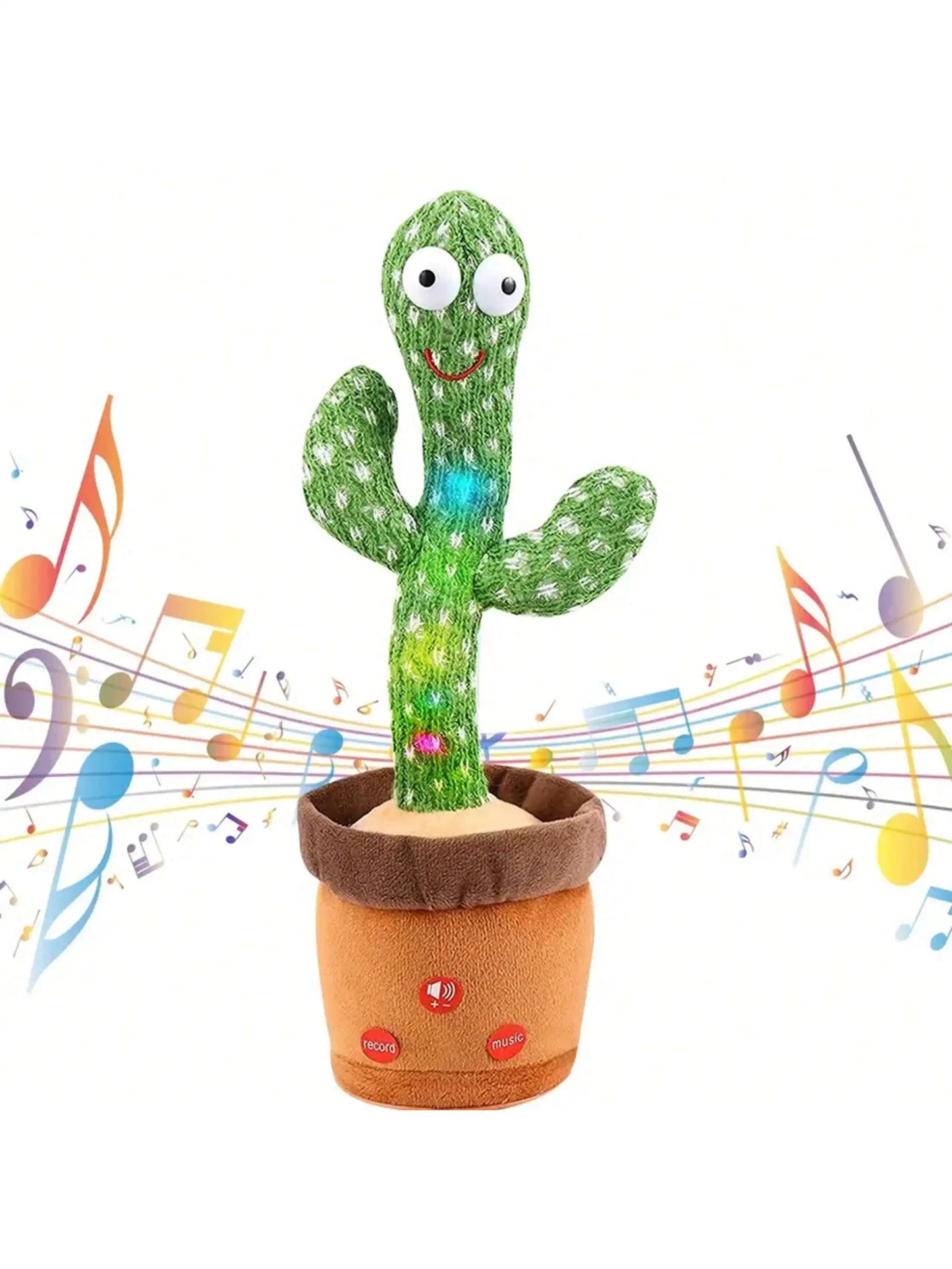 Dancing Talking Cactus Toy - Singing Mimic Plush Gift