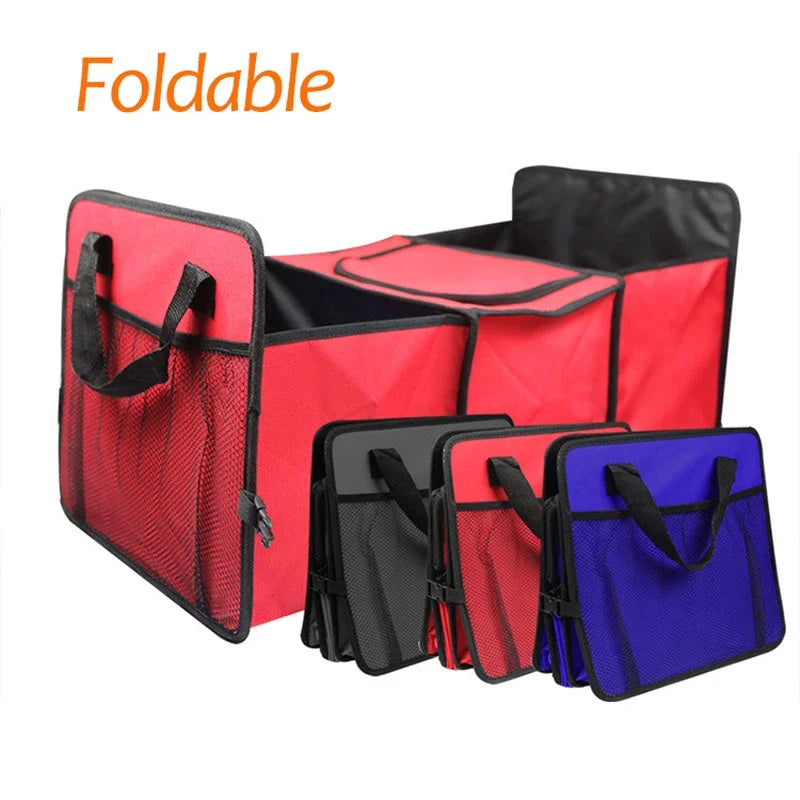 Collapsible Oxford Car Trunk Organizer - Foldable Cargo Storage Box