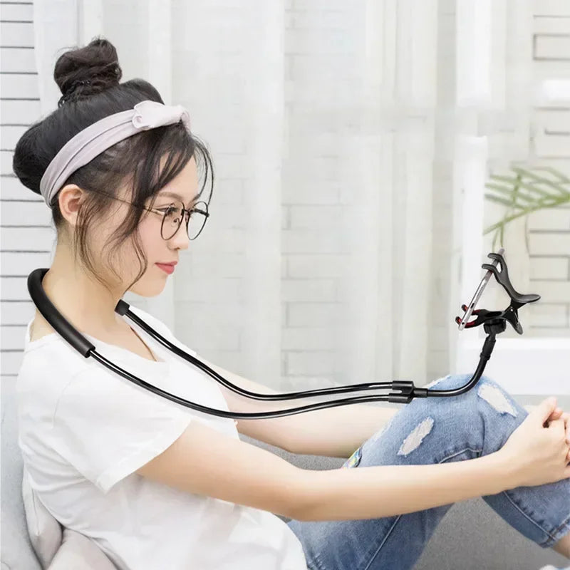Adjustable Hanging Neck Phone Holder Stand