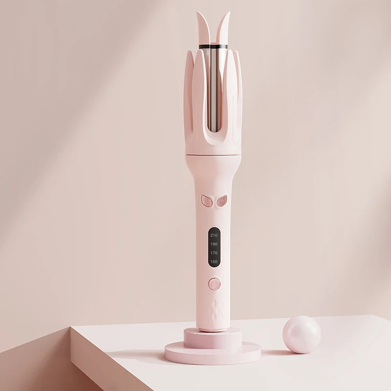 Automatic 28mm Ceramic Ionic Hair Curler - Anti-Tangle Rotating Styler
