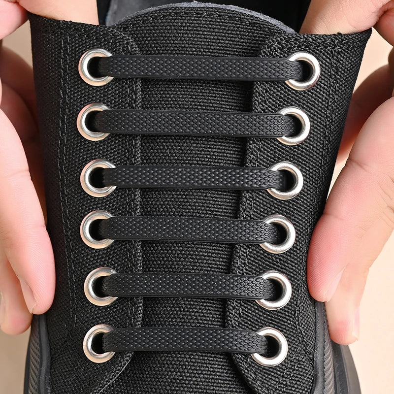 16-Piece No-Tie Silicone Shoelaces Set