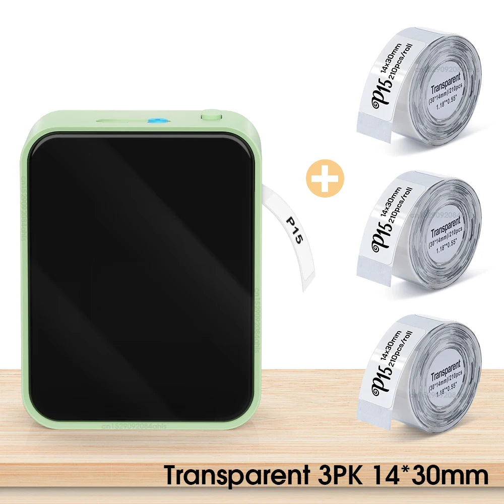 Marklife P15 Portable Bluetooth Thermal Label Printer with Inkless Printing