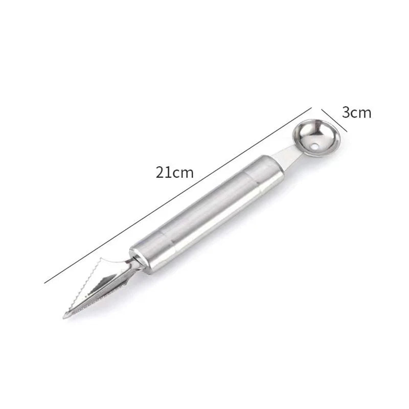 Double-Headed Stainless Steel Melon Baller and Fruit Scoop