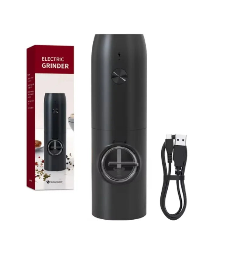 Rechargeable Stainless Steel Electric Salt and Pepper Grinder Set