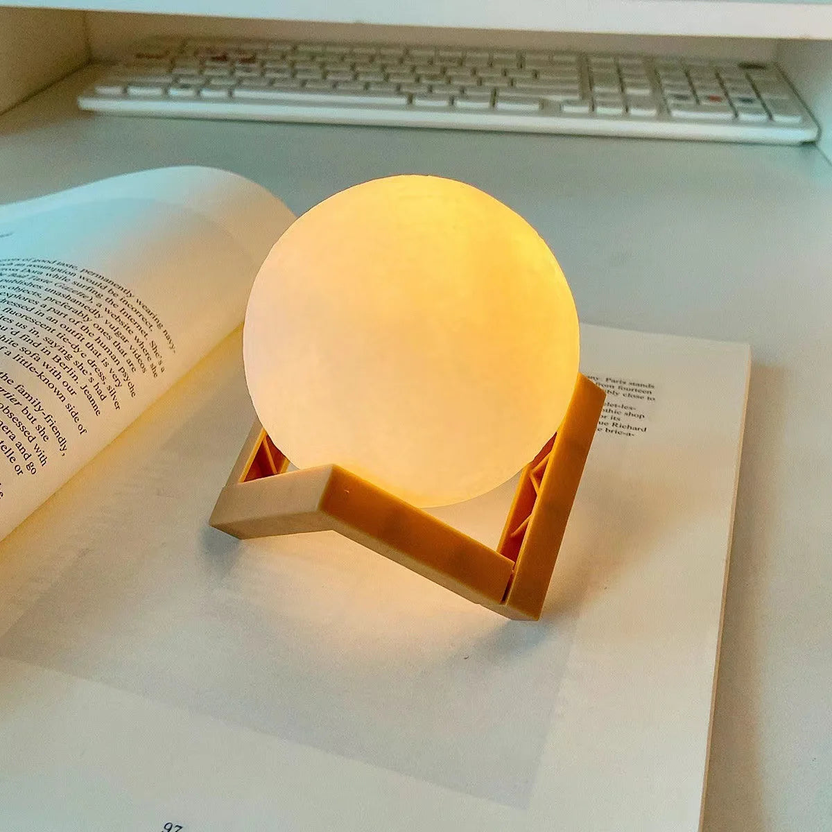 DIY Hand-Painted Moon Night Light Activity Kit