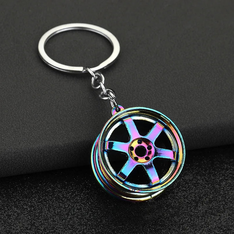 Gearbox Gear Head Metal Keychain for Car Keys