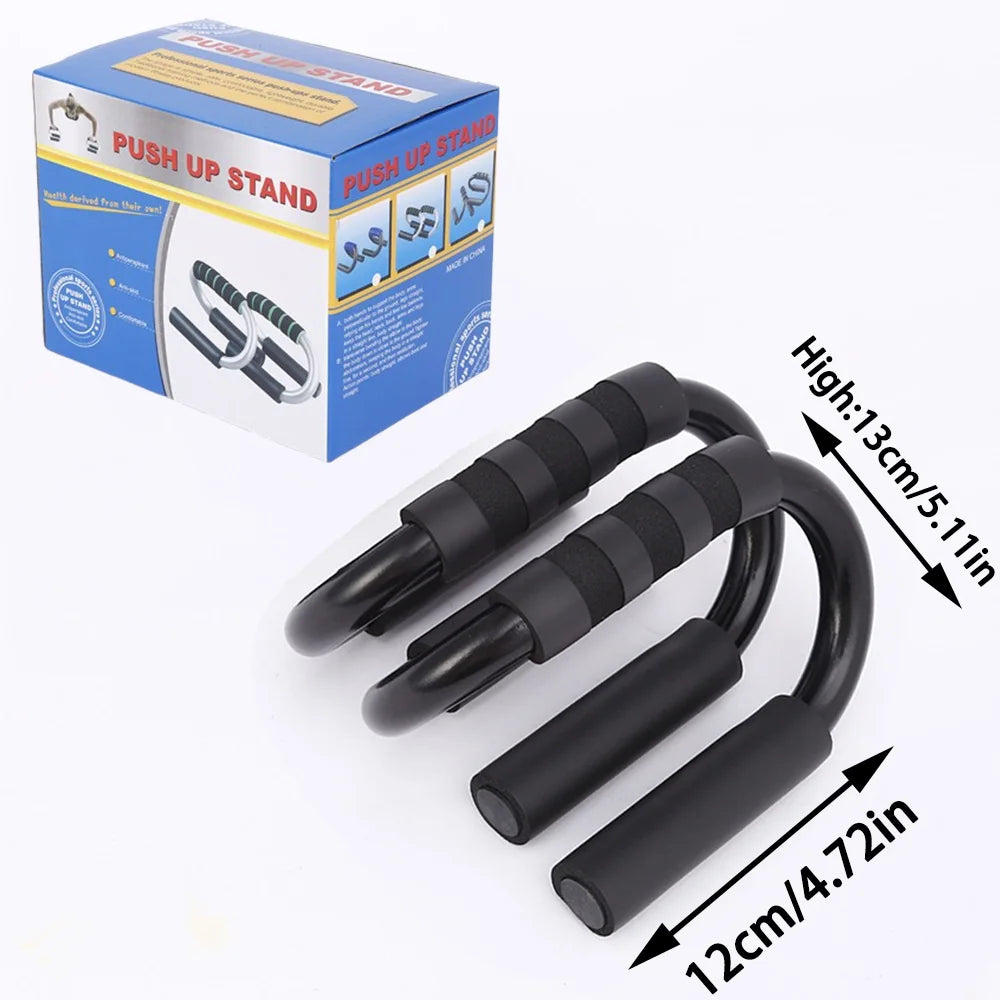 S-Shape Push-Up Bars with Foam Handles for Chest & Arm Training