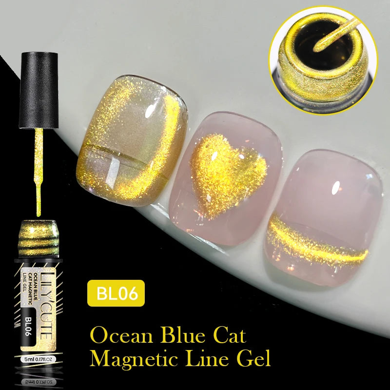 LILYCUTE 5ml Reflective Glitter Nail Liner Gel - Sparkle Art Polish