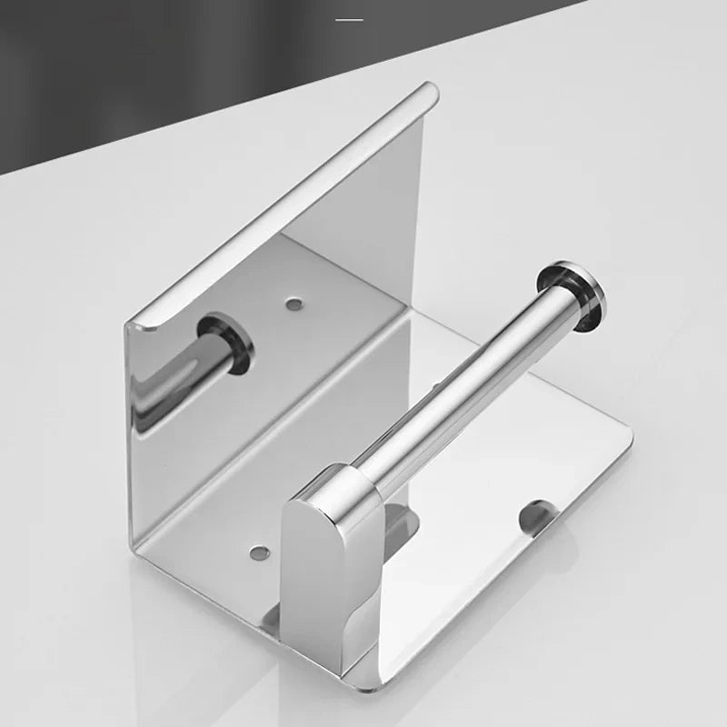 No-Drill Stainless Steel Bathroom Toilet Paper Holder
